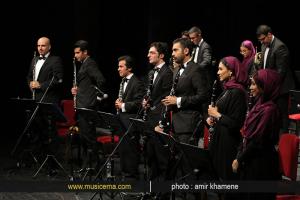 اجرای ارکستر بادی تهران در جشنواره رنگ موسیقی (خرداد 1393)